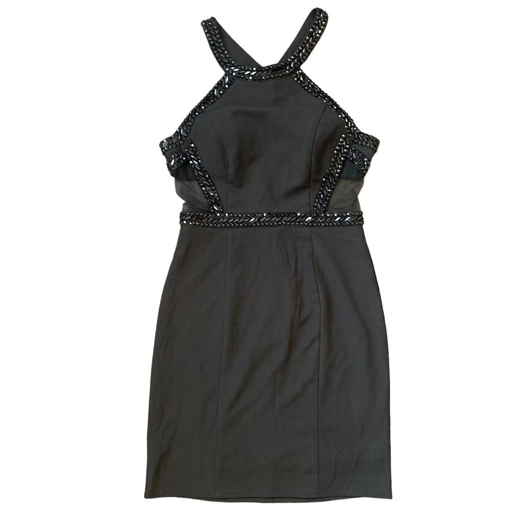 Gianni Bini Semi-formal beaded cocktail little black dress size small